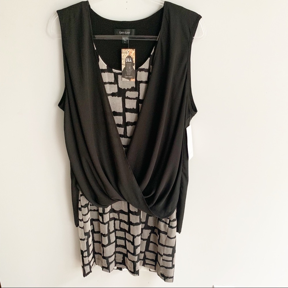 Karen Kane Draped Front Dress